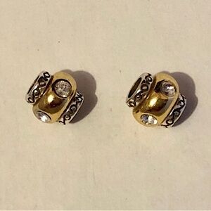 ❌SOLD❌2 Brighton Mini Dazzle beads Gold resin Crystals MINI holders ONLY Retired